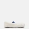 Shearling White Ballerinas