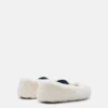 Shearling White Ballerinas