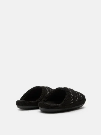 Teddy Slipper Black
